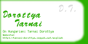 dorottya tarnai business card